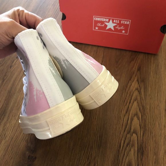 Converse Chuck Taylor All Star hi top multicolored shoes sneakers sz 8 womens - Picture 3 of 6